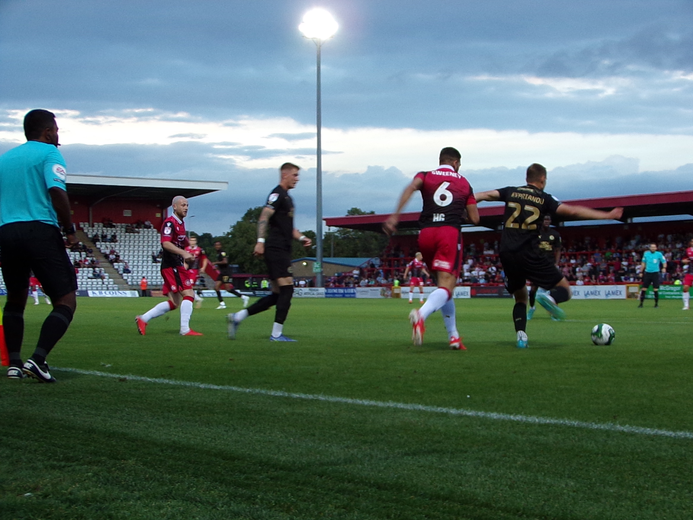 Stevenage beat Peterborough 1-0 at the Lamex on Tuesday evening. CREDIT: George Bigley 