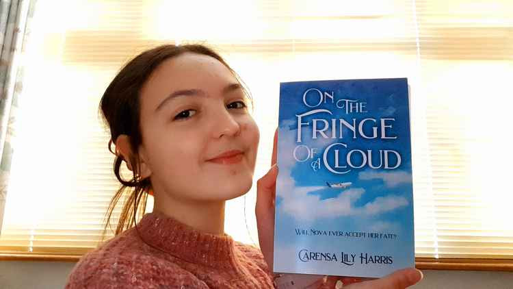 Carensa Harris, 15, has published her first book. Image: Carensa Harris