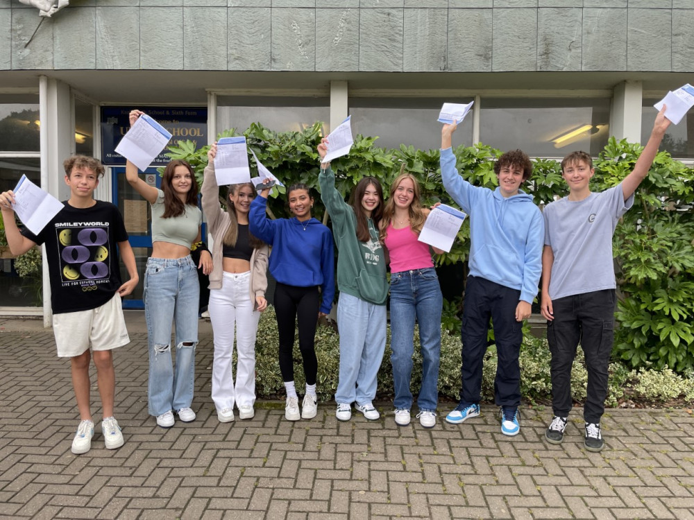 Kenilworth School and Sixth Form students received their GCSE results today (Image supplied)