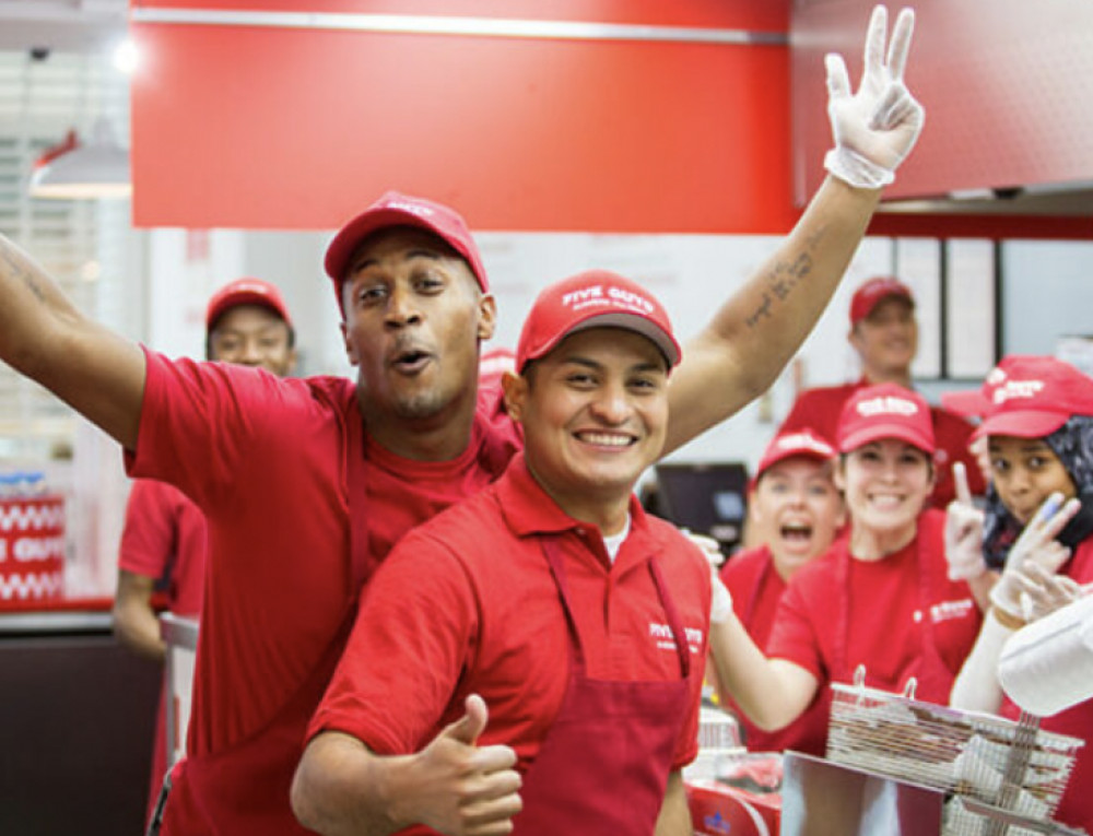 National Burger Day Why not check out Stevenage's Five Guys restaurant