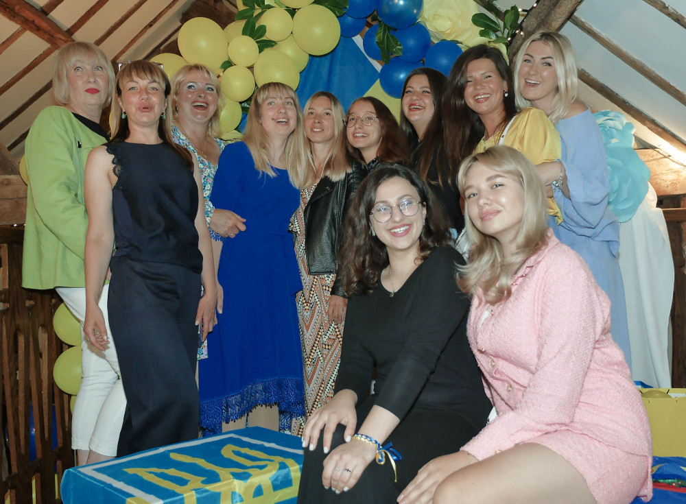 Congleton: At least £2000 was fundraised at a packed Ukrainian fundraising dinner on Macclesfield Road, which coincided with Ukraine's Independence Day. The Ukrainians were grateful for our town's support. (Image - Vic Brown)
