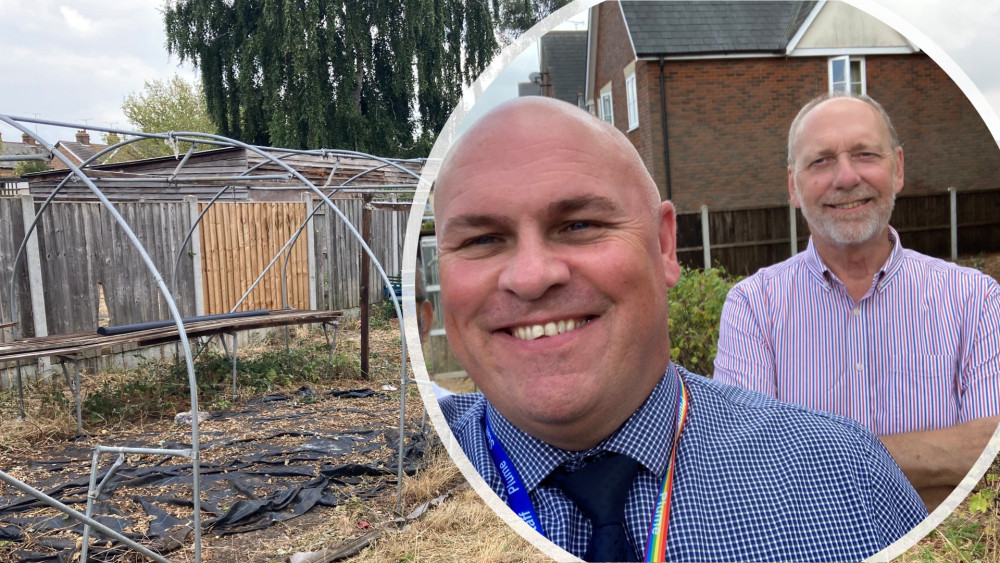 Plume Principal Carl Wakefield (left) thanked Chairman Mark Heard (right) for the charity's support. (Photos: Carl Wakefield)