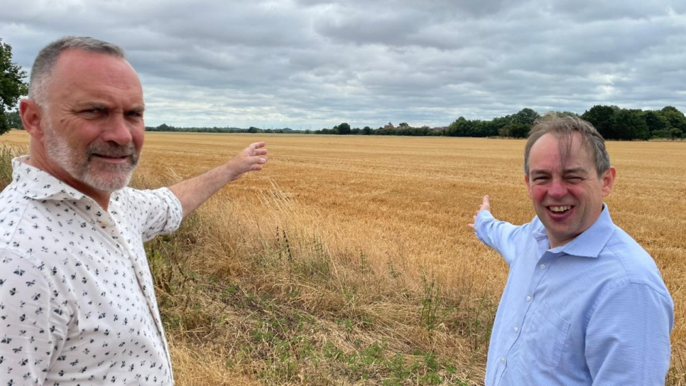 Cllr Andrew Jefferies (left) and Mark Coxshall want to see a new forest created in Thurrock.