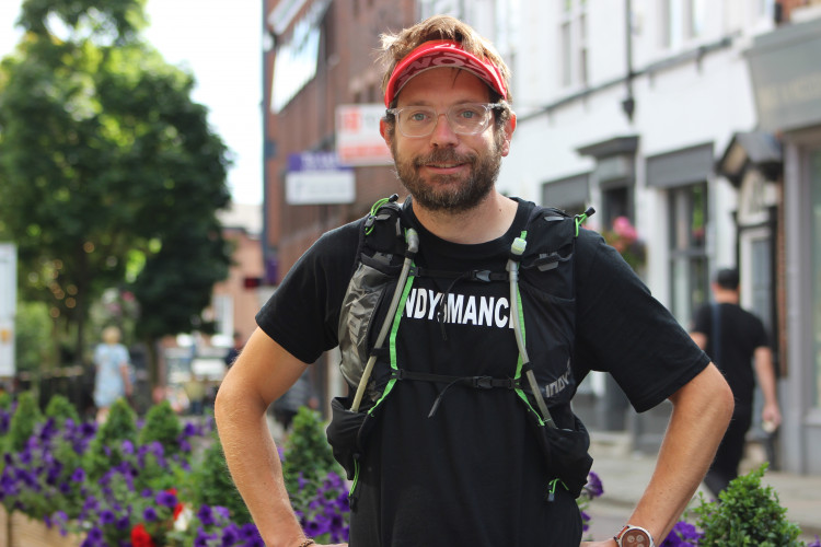 James Barlow will run nine marathons in one, trekking across the Welsh mountains next month. We met for a chat with him on Market Place. (Image - Alexander Greensmith / Macclesfield Nub News)