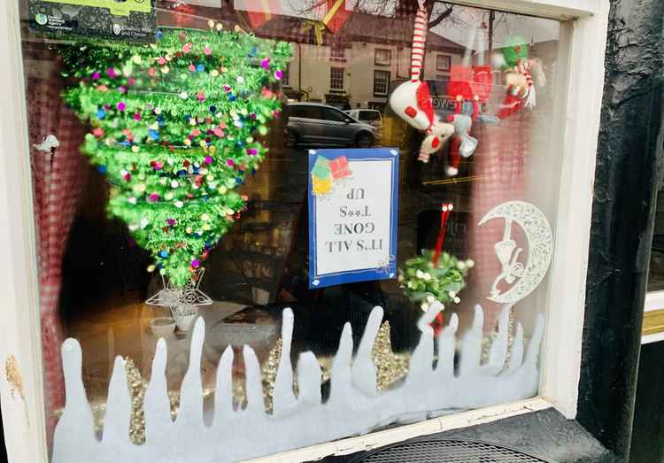 The Cottage Tea Shop have a great window display this year