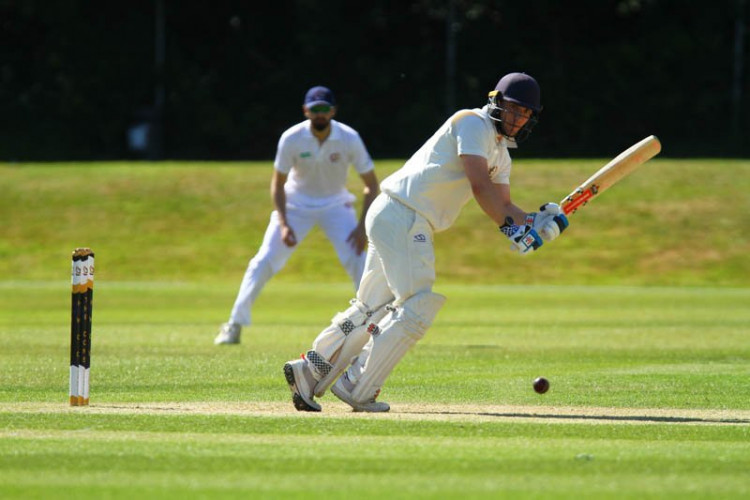 Jamie Harrison hit a 58-ball 57 as the visitors raced to 85 without loss in just 16 overs (Image by Paul Devine)