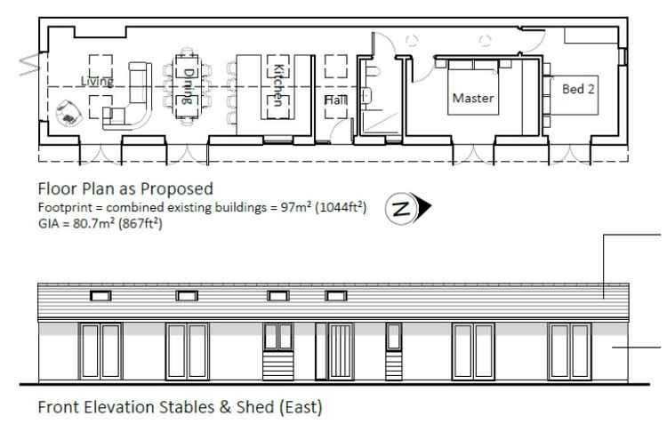 The proposed bungalow was refused