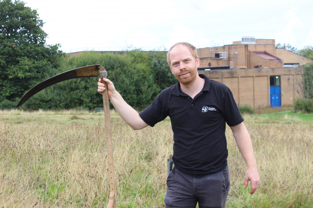 Adam Linnet of Cheshire Wildlife Trust. (Image - Alexander Greensmith / Macclesfield Nub News)