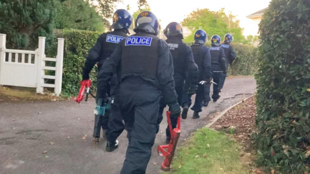 Eight arrests were made and the individuals remain in custody (Credit: Devon and Cornwall Police)