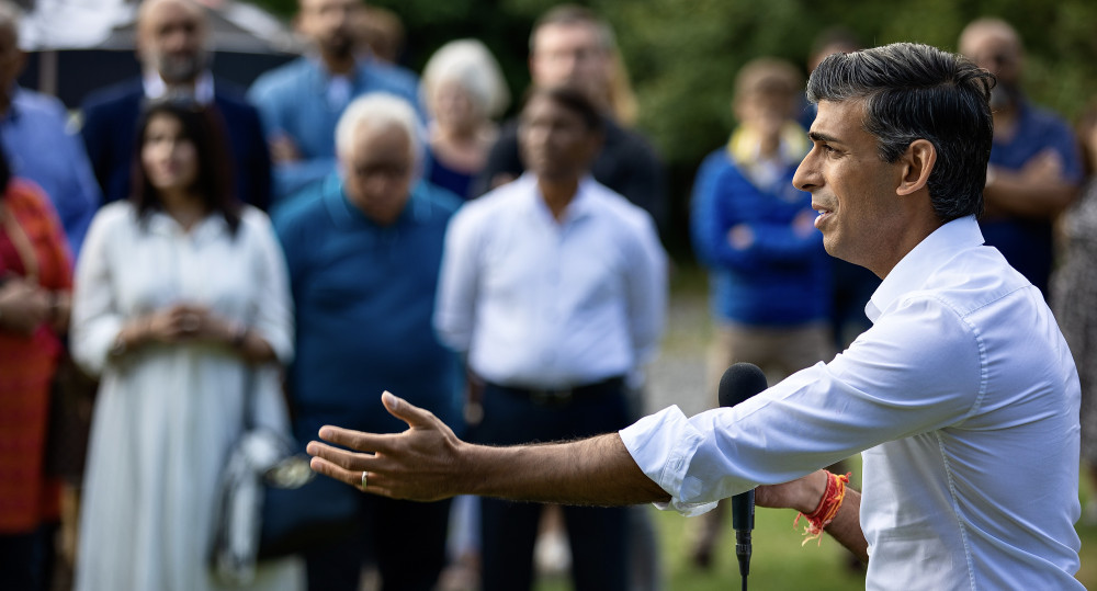 Rishi Sunak was in Whitwick at the weekend. Photos: Rishi Sunak's official team