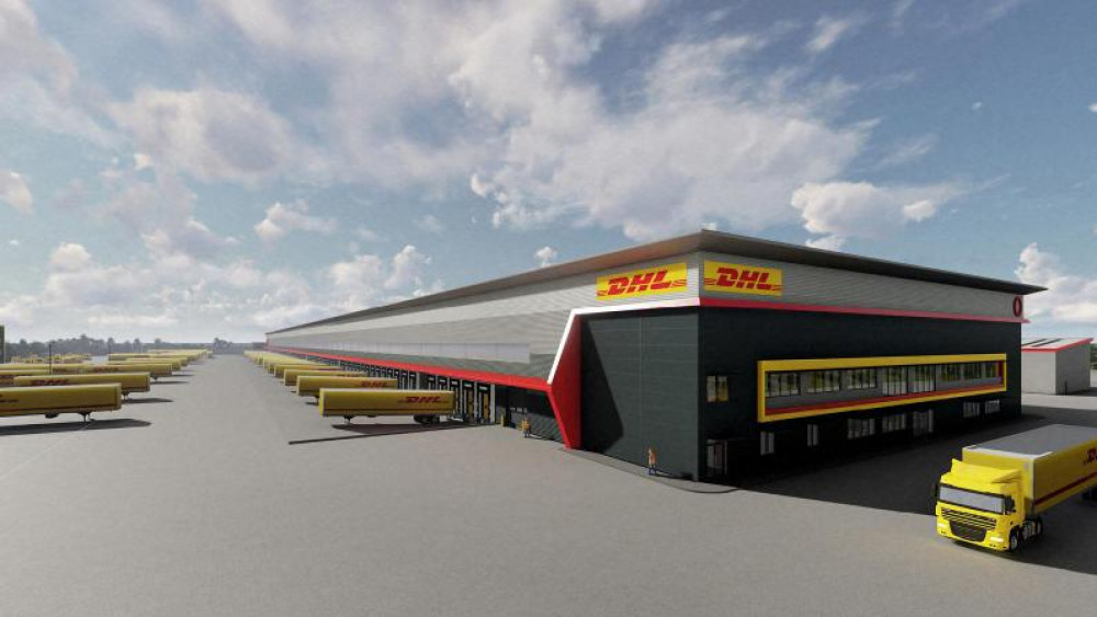 DHL will spend nearly £240million building a logistics hub near Coventry Airport (Image via DHL)