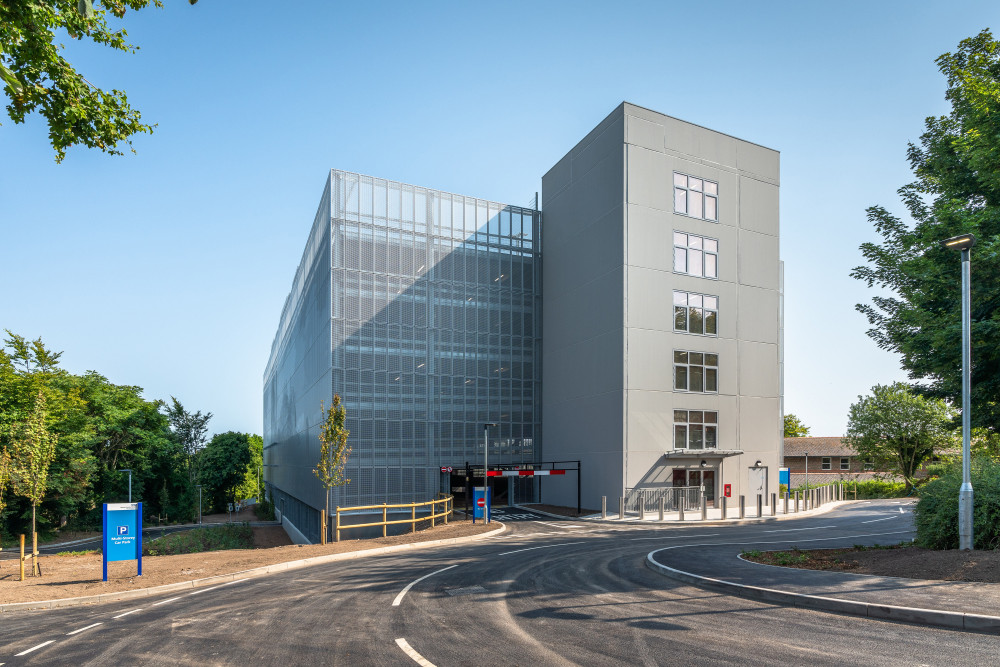 View of the exit from the hospital. Credit: Dorset County Hospital.