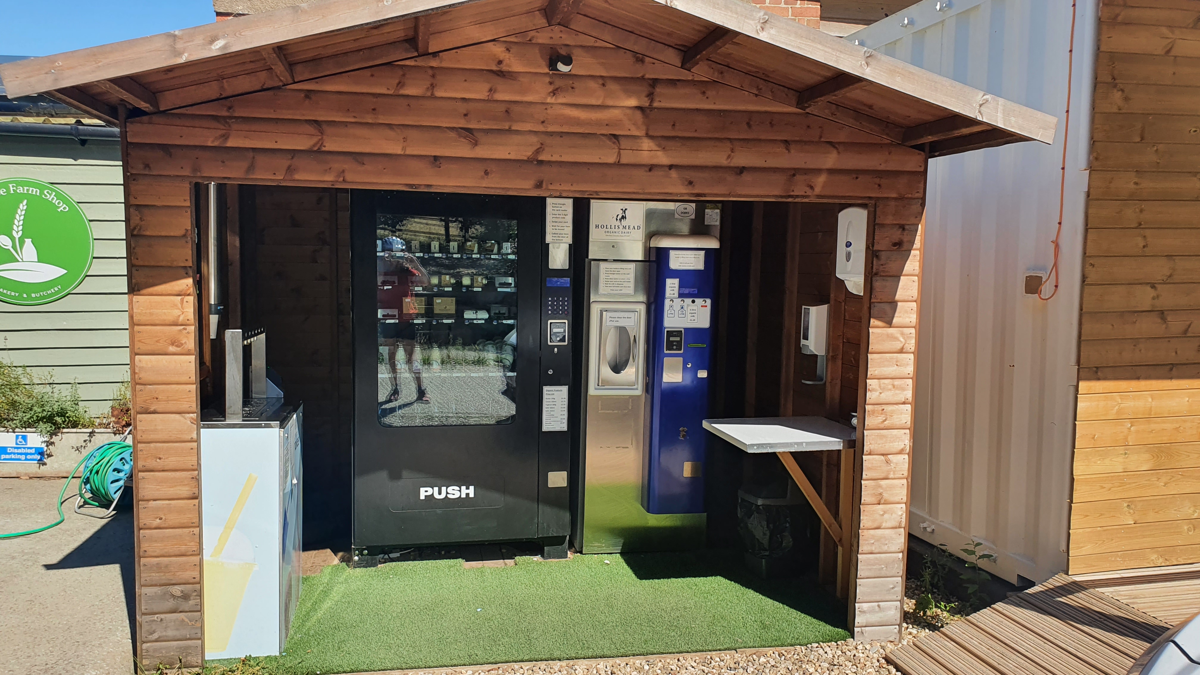 The milkshake, milk and dairy produce machines are open 24 hours a day 