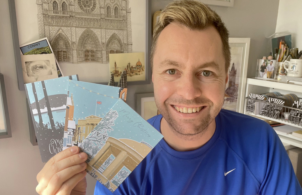 Adam Schofield has launched his charity Christmas cards for the third year in a row, and he's selling them extra early this year to raise as much money as possible. 