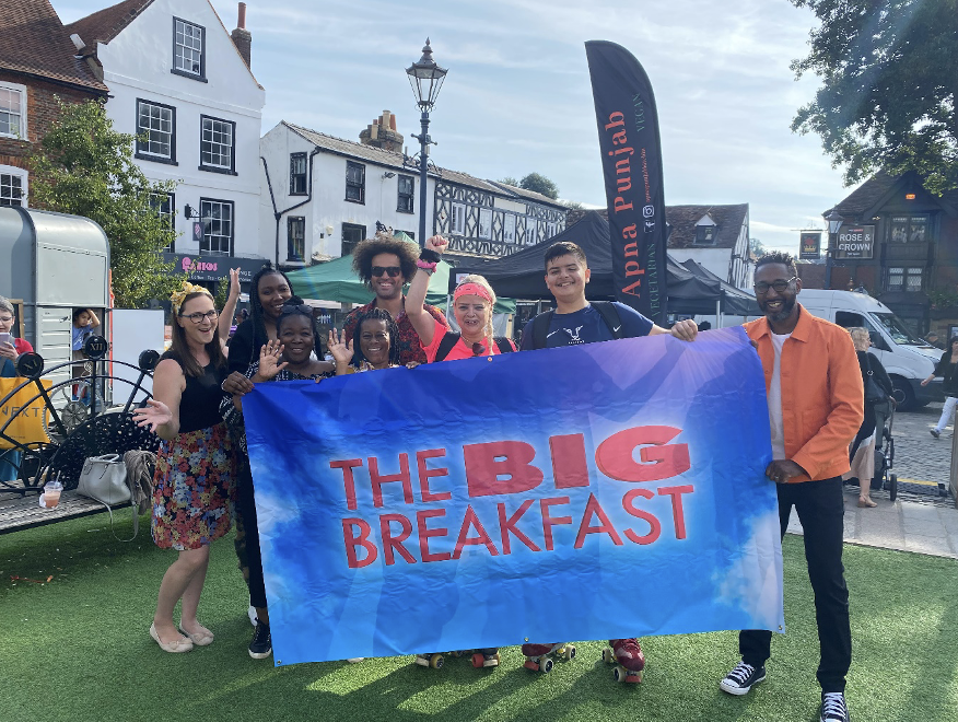 The Big Breakfast came to Hitchin on Saturday. CREDIT: Ruby Corrigan 