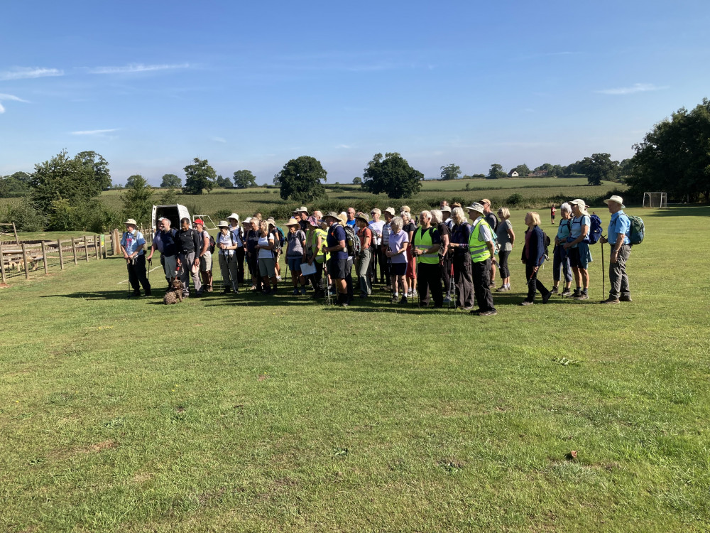 A big crowd enjoyed the walks