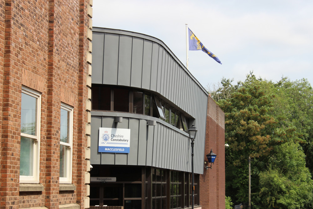 Macclesfield Police Station on Brunswick Street. (Image - Alexander Greensmith / Macclesfield Nub News)