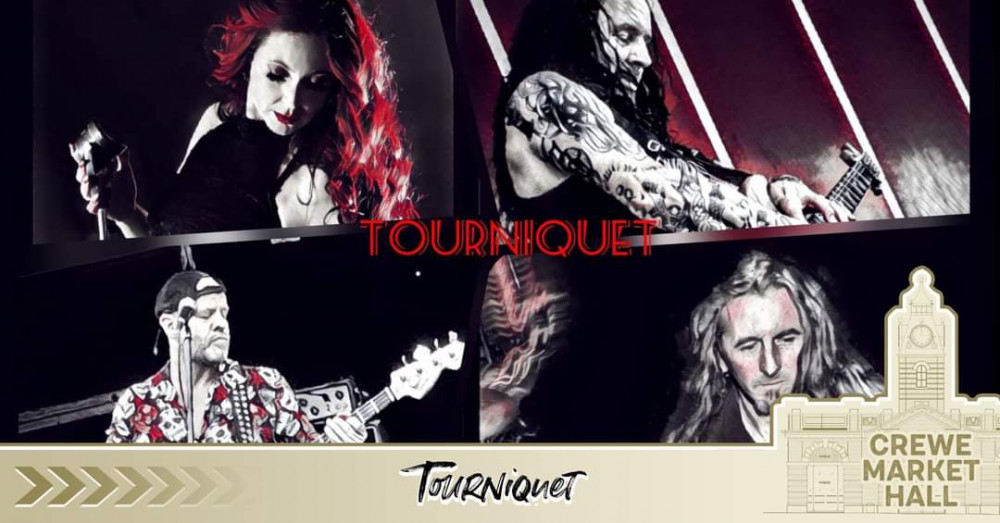 Tourniquet will be performing live at Crewe Market Hall this Saturday (September 10).