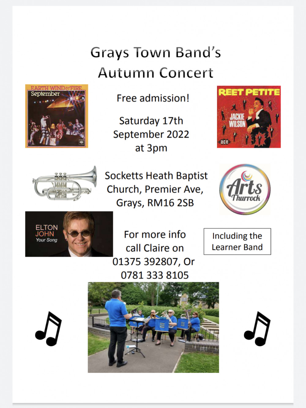 Grays Town band autumn concert