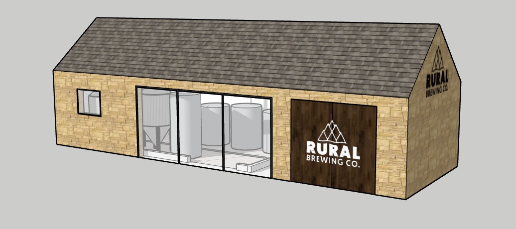 Image of the proposed Rural Brewing Co. brewery,