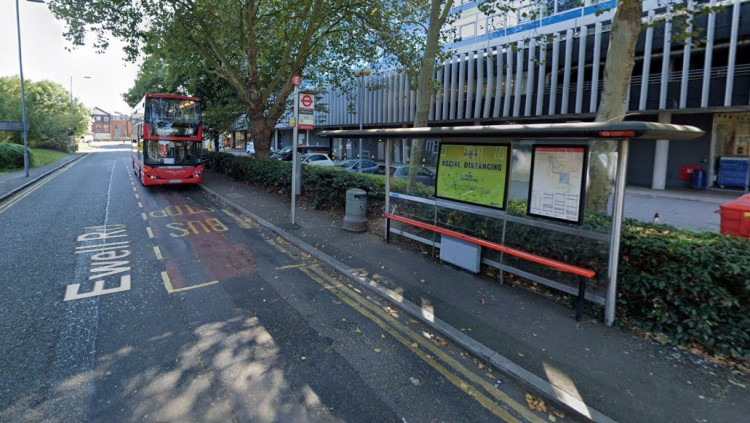 Bus route 281's existing final stop at Tolworth Tower (Credit: Google Maps).