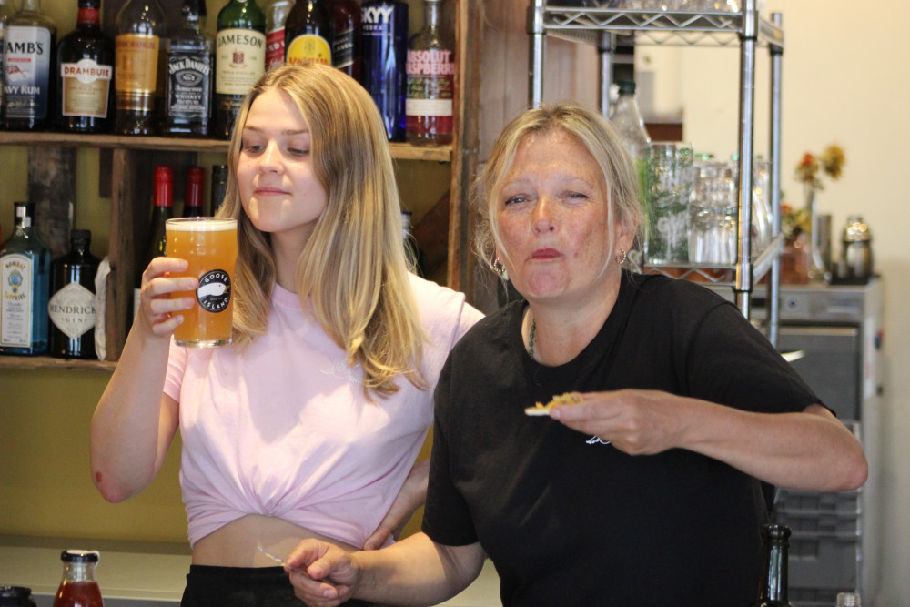 Nelly Ashworth-Ross and Louise Wetton are looking forward to hosting events at the recently-reopened bar The Snow Goose. (Image - Alexander Greensmith / Macclesfield Nub News)