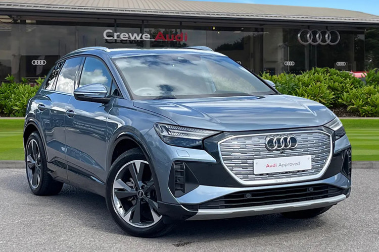 Car of the Week, an Audi Q4 e-tron, currently available at Crewe Audi (Swansway Motor Group).