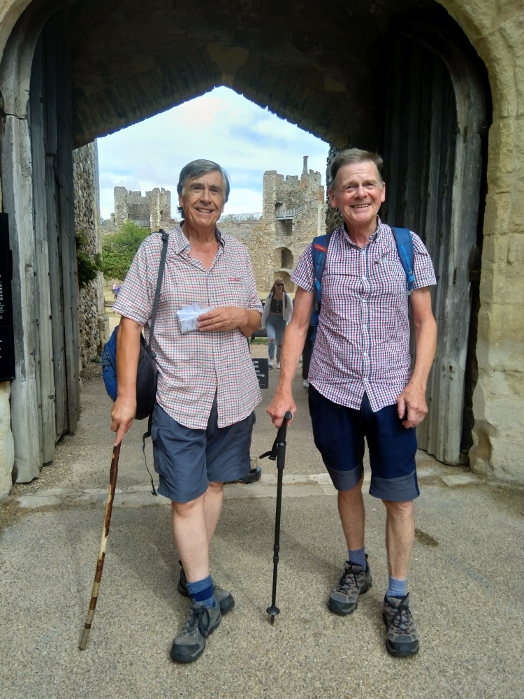 Steve and Alan at Framlingham Castle