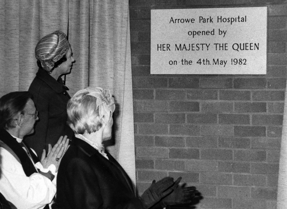 Her Majesty The Queen opened Arrowe Park Hospital in 1982. She was already 29 years into her 70 year reign