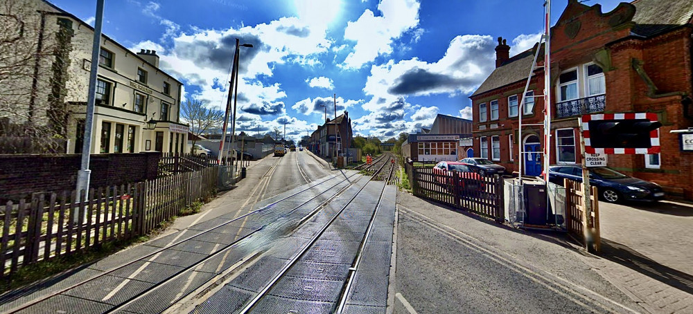 The level crossing in Coalville. Photo: Instantstreetview.com