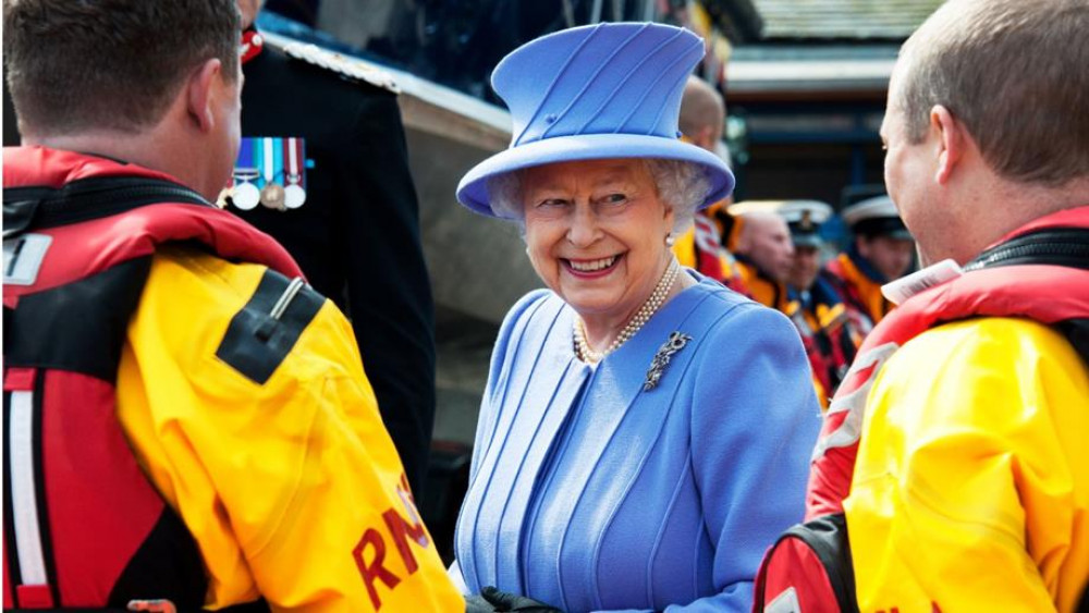 Her Majesty The Queen on her final RNLI engagement at St Ives Lifeboat Station on 17 May, 2013 (RNLI)