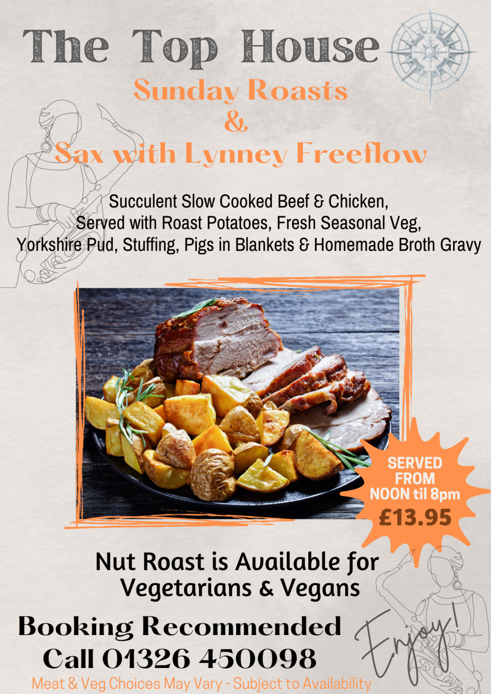 Book now for Sunday roasts