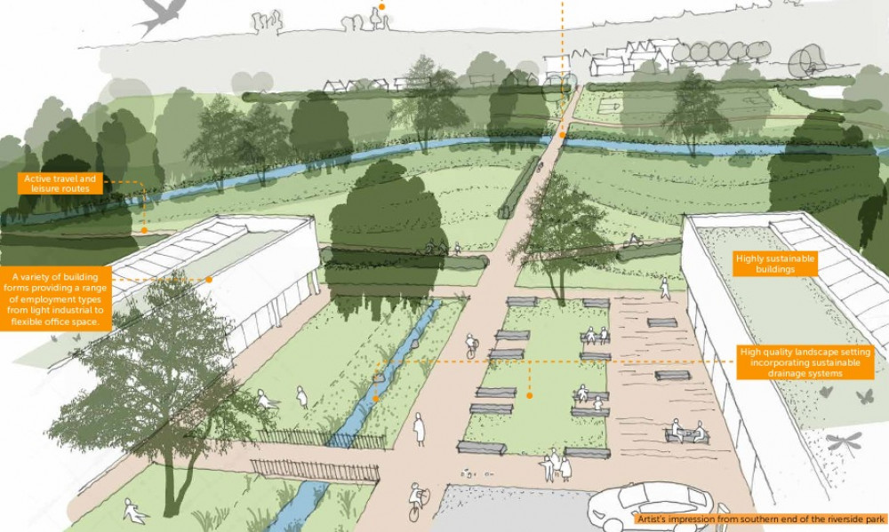 Artist\'S Impression Of The Local Centre Within The Selwood Garden Community In Frome. CREDIT: NVB Architects. Free to use for all BBC wire partners.