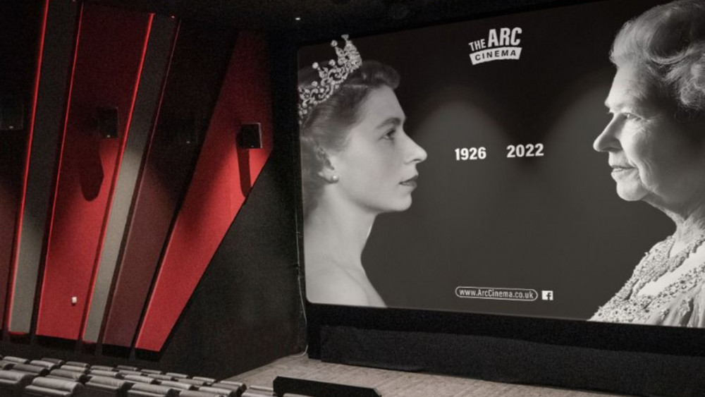 The Arc Cinema in Hucknall will screen the funeral of Queen Elizabeth II it has confirmed. Image courtesy of Hucknall's Arc Cinema.