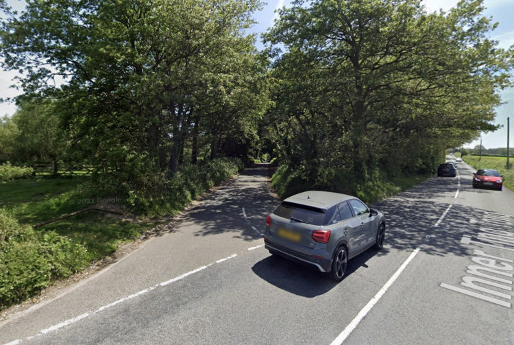 Dalditch Lane near Budleigh Salterton (Google Maps)