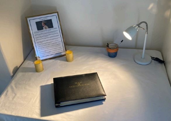 Book of Condolences at Cowbridge Town Hall