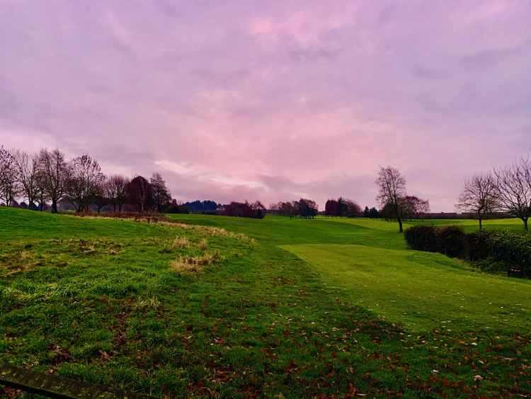 Sunset over Frodsham Golf Course