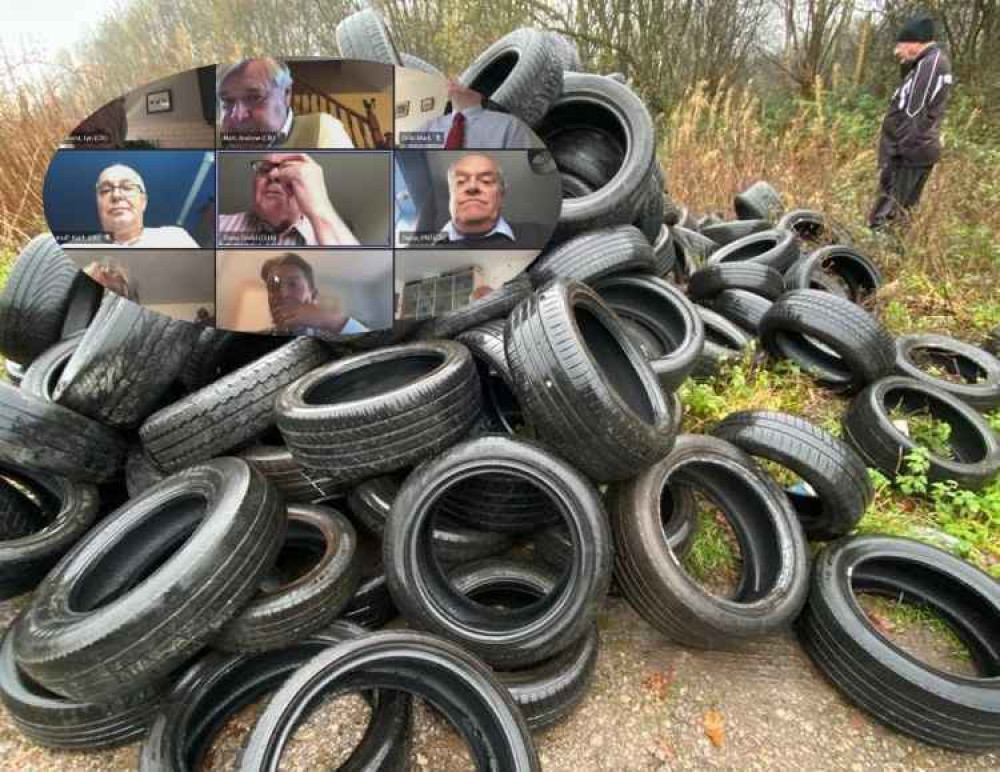 Around 100 tyres were dumped in the Moorlands in one of the worst recent incidents of fly tipping