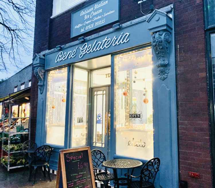 Bene Gelateria's original Victorian shopfront