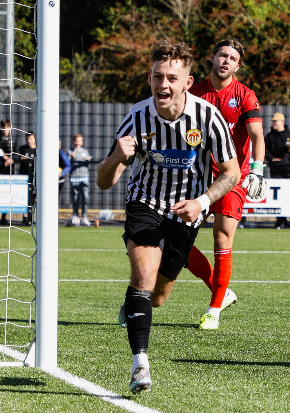 Andy Fennell celebrates his goal