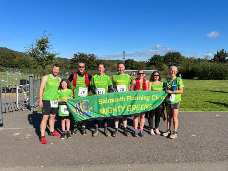 The Mighty Green photo before the Honiton Hippo & Calf (Sidmouth Running Club)