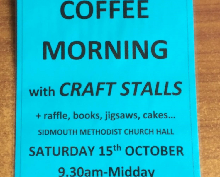Coffee morning with local craft stalls, books, jigsaws etc