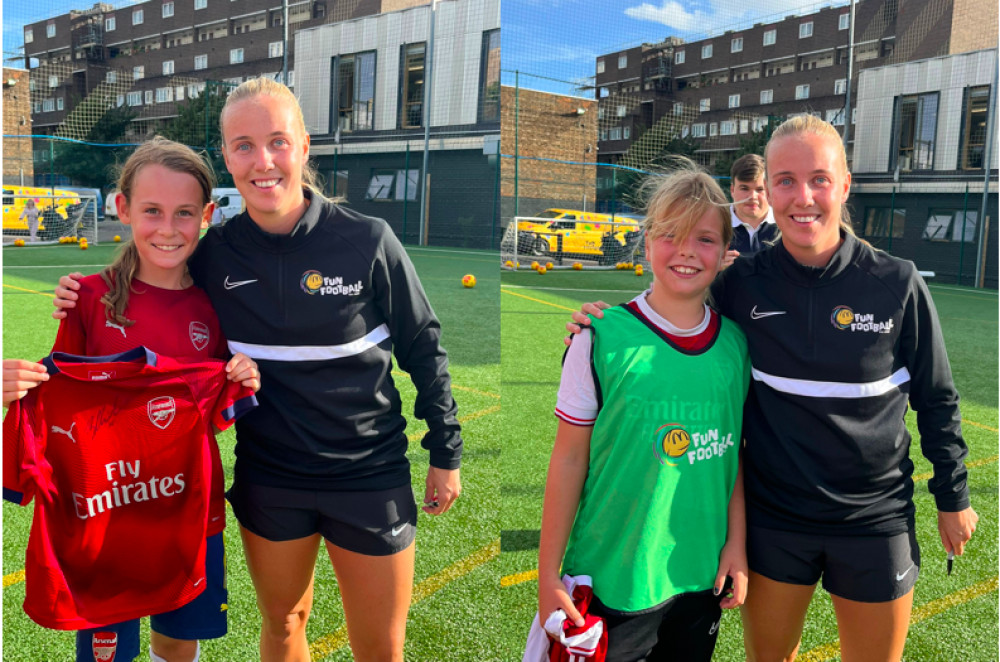 Euro 2022 hero and Arsenal star Beth Mead puts Teddington schoolgirls  through their paces!, Local News, News