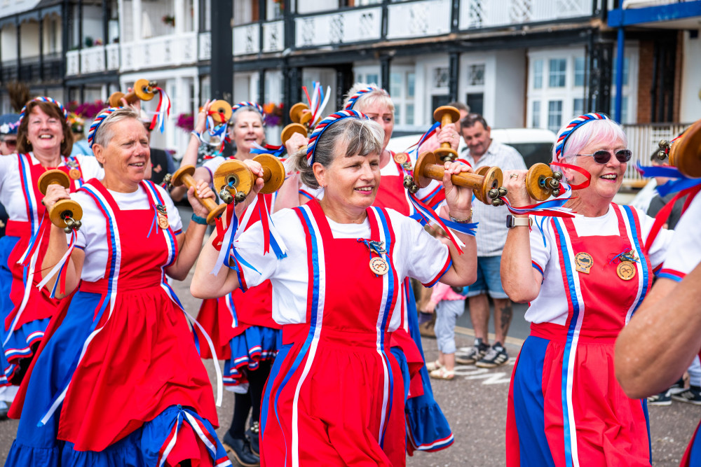 In action (Sidmouth Steppers)