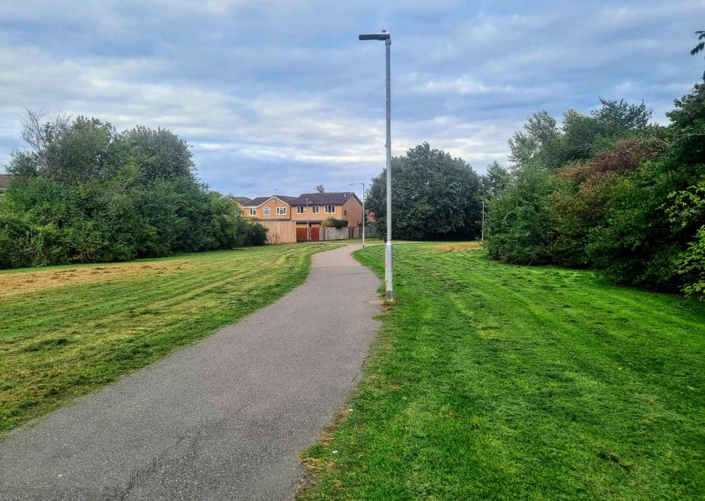 The attack on Monday (September 19), happened on a public footpath connecting Parkers Road and Bradfield Road, Leighton - off Englefield Close (Alissa Cook-Gray).