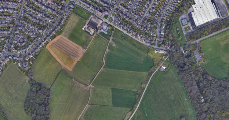 Land where 240 homes could be built near Greasby