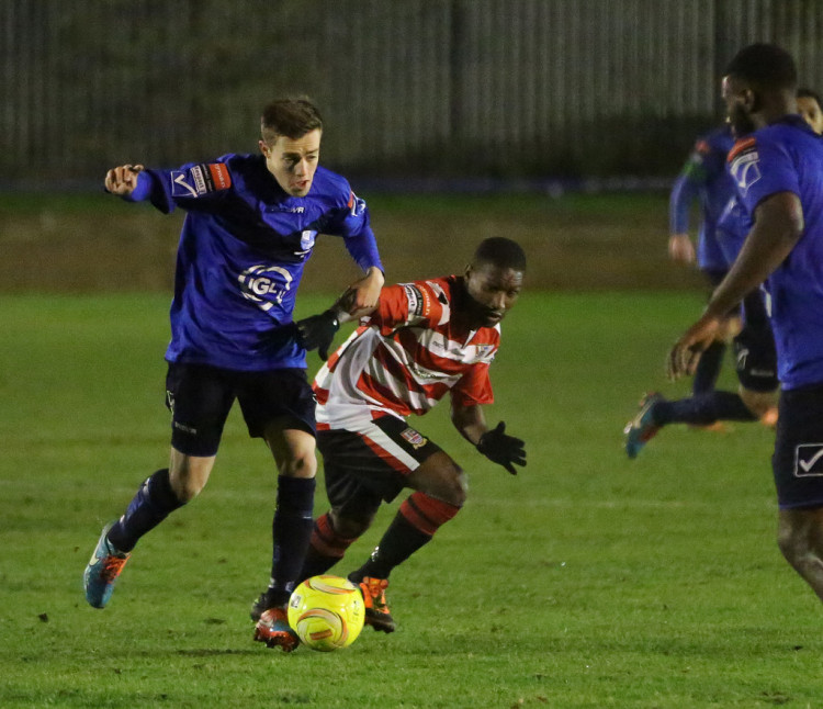 Kingstonian are held to their seventh draw of the season. Photo: Martin Addison.