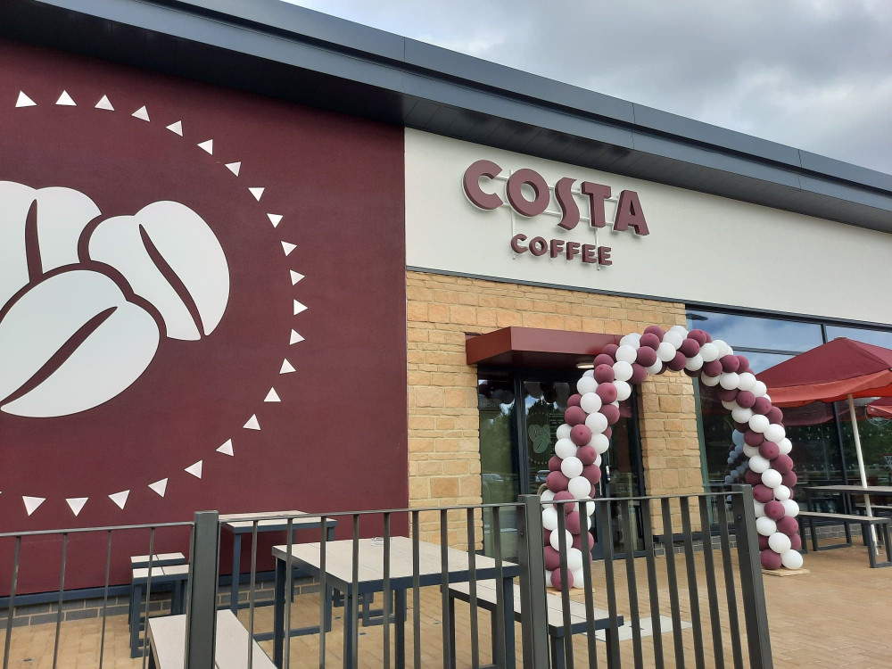The new Costa Drive Thru can be found on Lands End Way, next to the popular McDonald's.