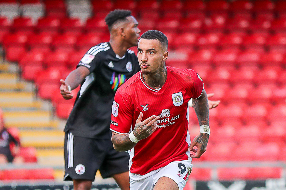 Courtney Baker-Richardson has scored six goals in just 11 appearances so far for Crewe (Kevin Warburton).