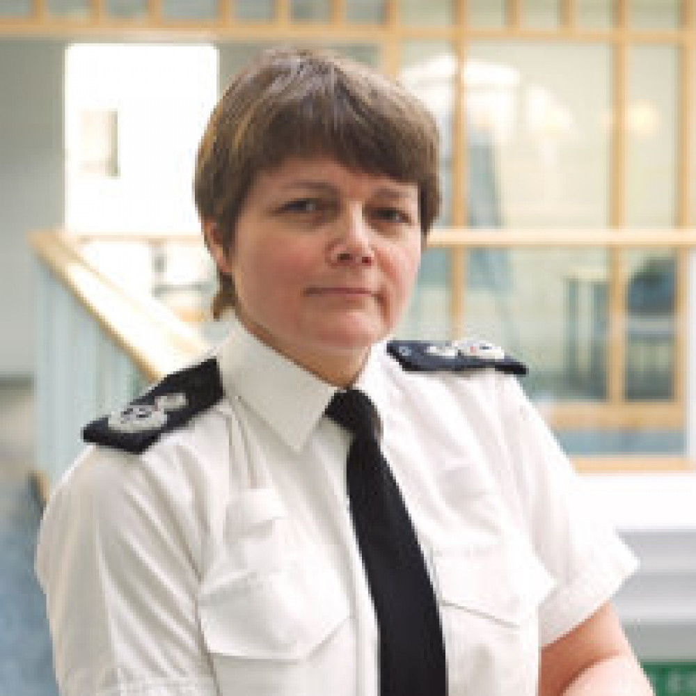 Chief Constable Sarah Crew. Avon and Somerset Police. Permission for use by all partners.